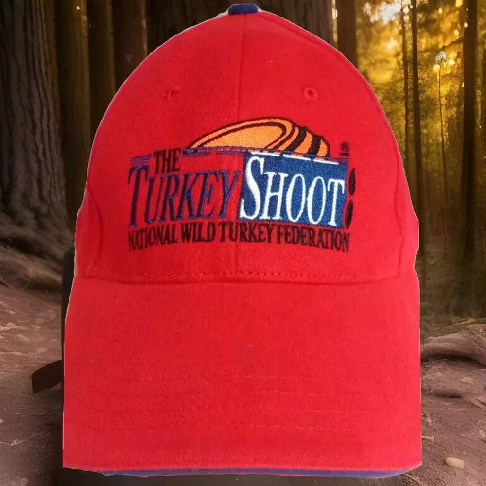National Wild Turkey federation mens hat red Empire Turkey shoot hunting